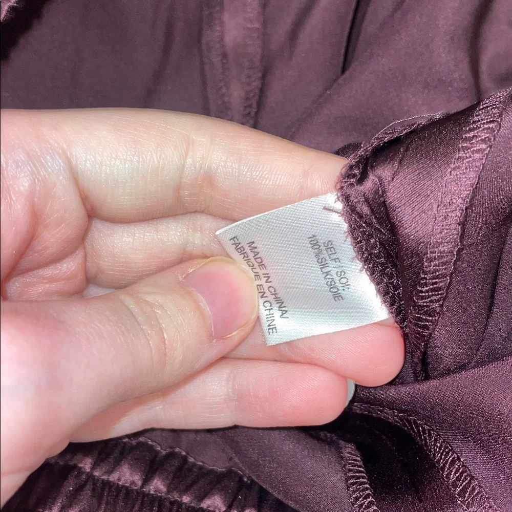 Haute hippie purple 100% silk pants